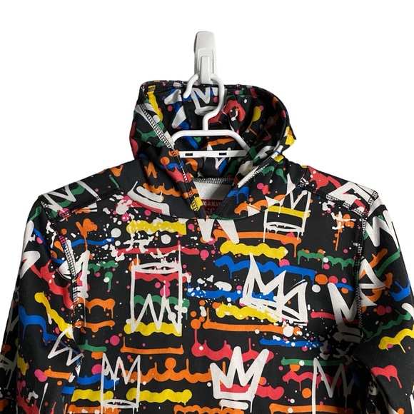 Fresh Prince of Belair Youth Boy's Graffiti Crown Hoodie Sweater - Picture 2 of 9